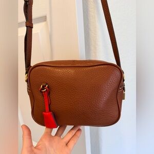 J crew signet crossbody bag in brown
